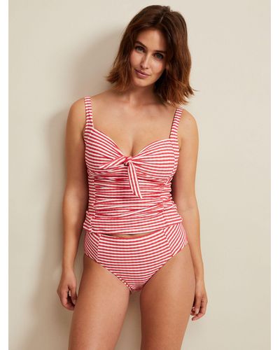 Phase Eight Striped Tankini Top - Red