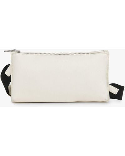 Whistles Kai Leather Double Pouch Bag - Natural