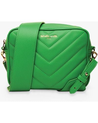 Fenella Smith Quilted Crossbody Bag - Green