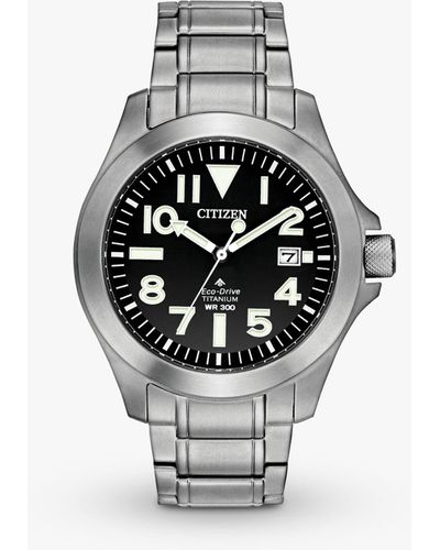 Citizen Bn0118-55e Eco-drive Date Titanium Bracelet Strap Watch - Multicolour