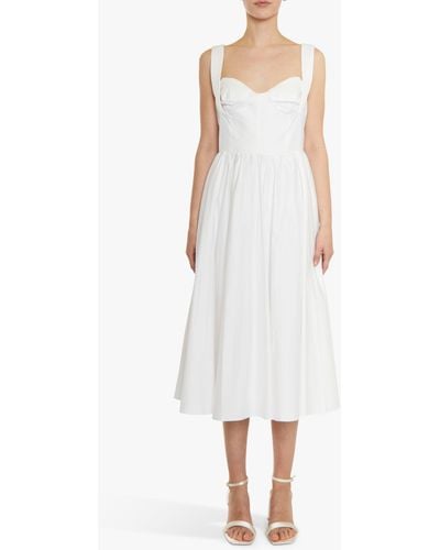 True Decadence Hannah Midi Dress - White