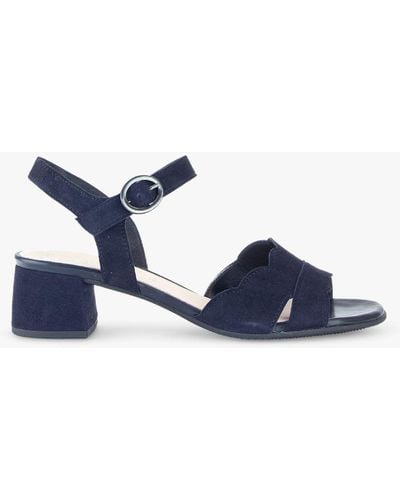Gabor Bijou Open Toe Heeled Sandals - Blue