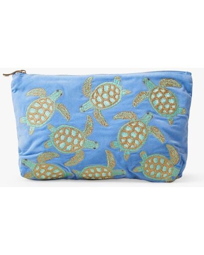 Elizabeth Scarlett Turtle Everyday Pouch Bag - Blue