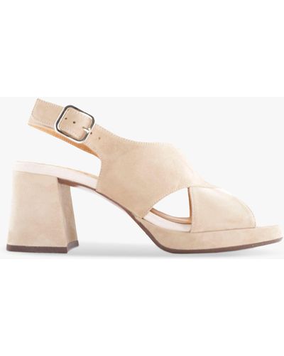Chie Mihara Gesto Leather Sandals - Natural