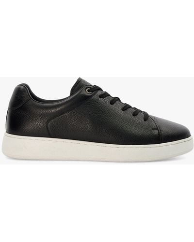 Dune Theons Leather Lightweight Trainers - Black