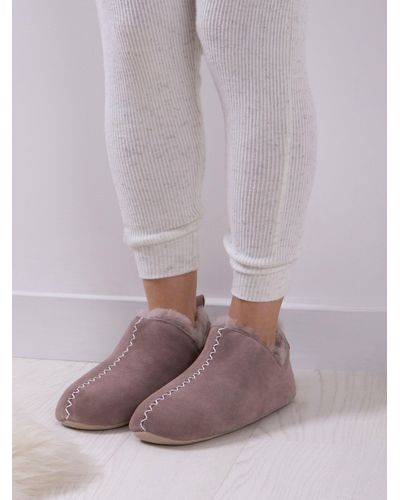 Just Sheepskin Zara Pixie Boot Slippers - Purple