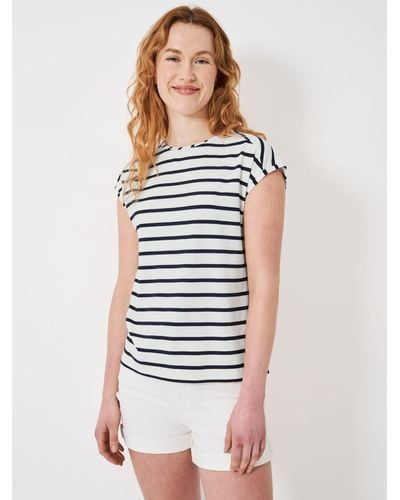 Crew Ruby Stripe T-shirt - White