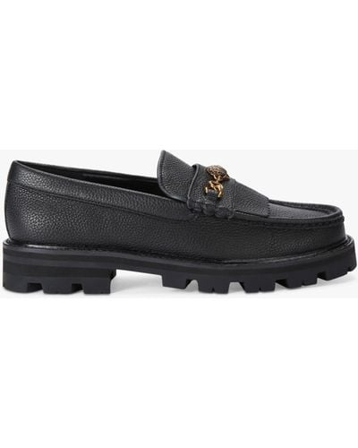 Kurt Geiger Carnaby Leather Chunky Loafers - Black