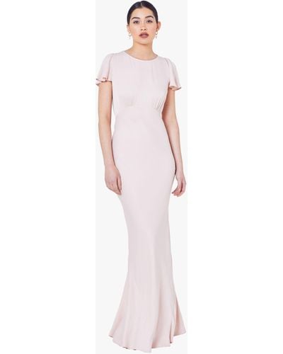 Maids To Measure Eadie Empire Line Maxi Dress - Pink