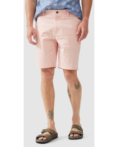 Rodd & Gunn Sacred Hill Cotton Straight Fit Bermuda Shorts - Pink