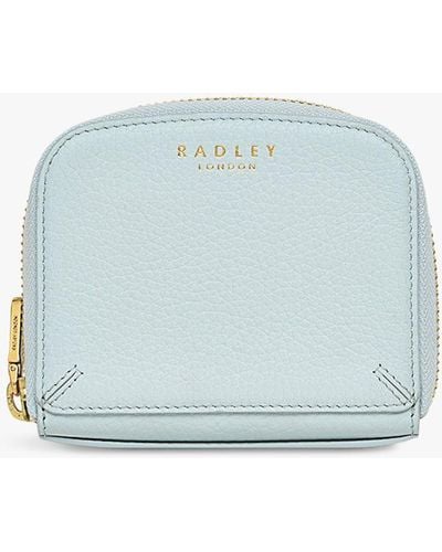Radley Dukes Place Medium Leather Zip Around Purse - Blue
