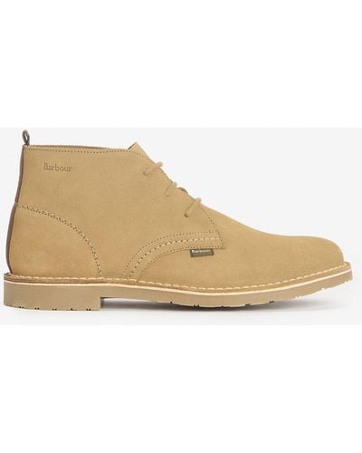Barbour Siton Suede Desert Boots - Natural