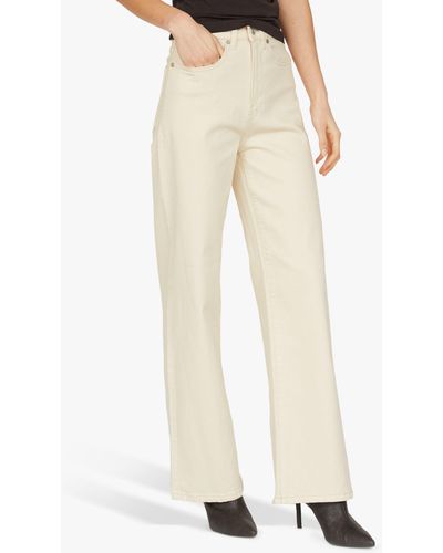 Sisters Point Owi Wide Leg Jeans - Natural