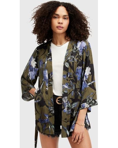 AllSaints Carina Batu Kimono Jacket - Grey