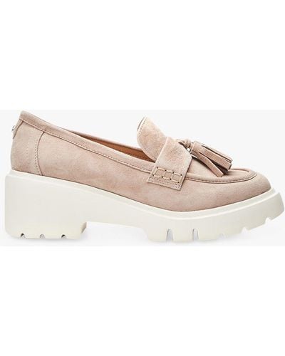 Moda In Pelle Feyre Suede Loafers - Natural