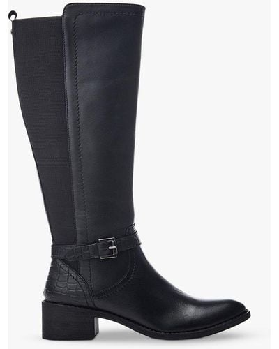 Moda In Pelle Tadelle Leather Knee High Boots - Black