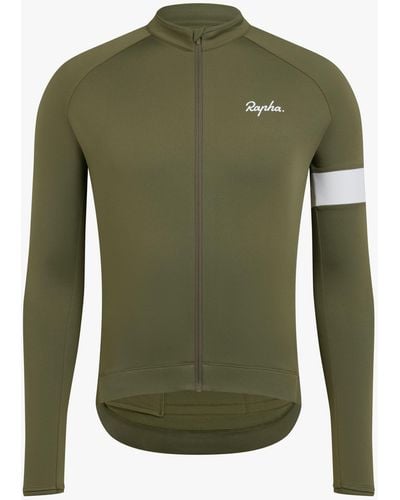 Rapha Core Jersey Long Sleeve Cycling Top - Green