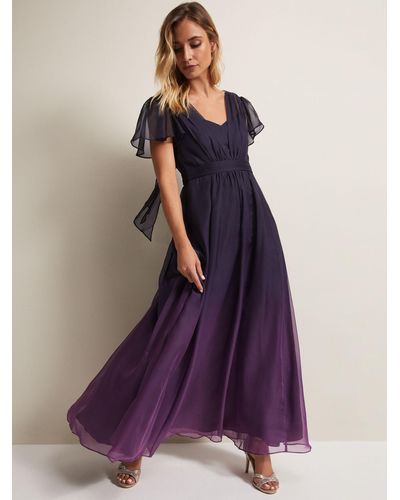 Phase Eight Selene Ombre Maxi Dress - Purple