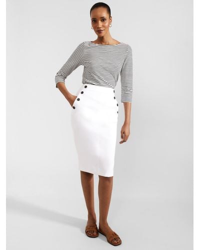 Hobbs Anita Pencil Skirt - White