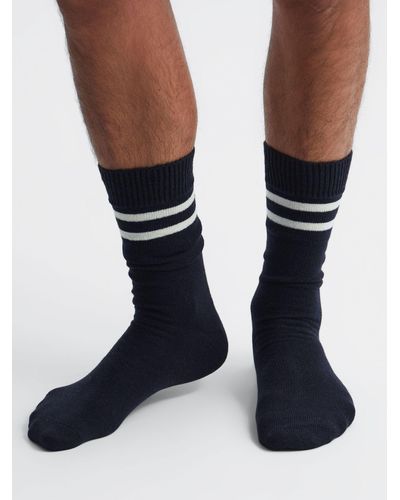 Reiss Alcott Wool & Cashmere Blend Socks - Black