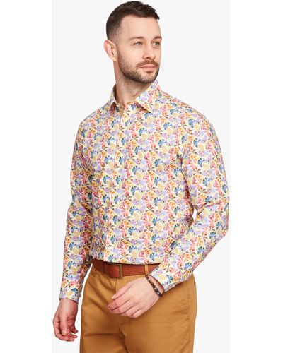 Simon Carter Liberty Fabric Prism Petal Regular Fit Shirt - Multicolour