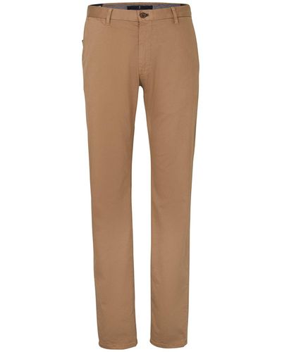 Joop! Steen Cotton Blend Chino Trousers - Natural