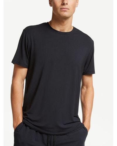 John Lewis Ultra Soft Modal Lounge Crew Neck T-shirt - Black