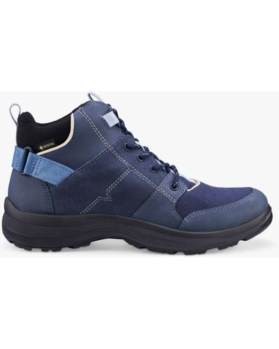 Hotter Trail Adjustable Goretex Walking Boots - Blue