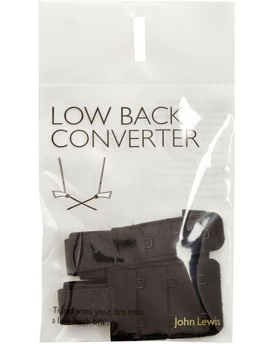 John Lewis Low Back Converter Straps - Black