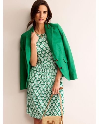 Boden Amelie Jersey Dress - Green