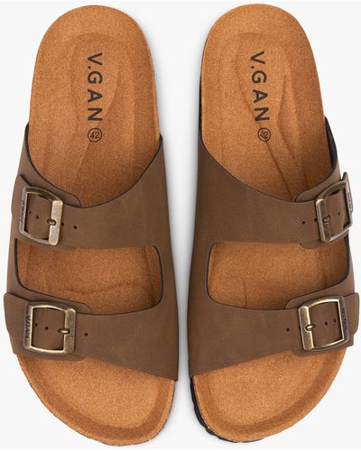 V.Gan Mango Comfort Footbed Sandals - Brown