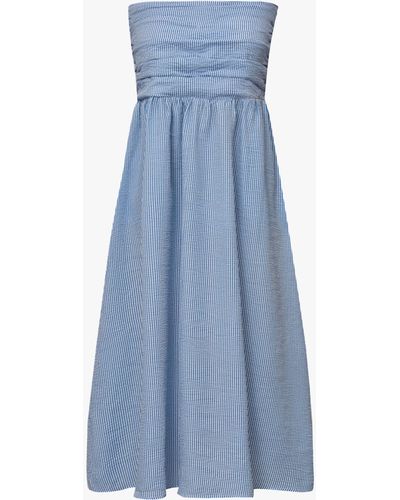 A-View Cecilie Stripe Dress - Blue