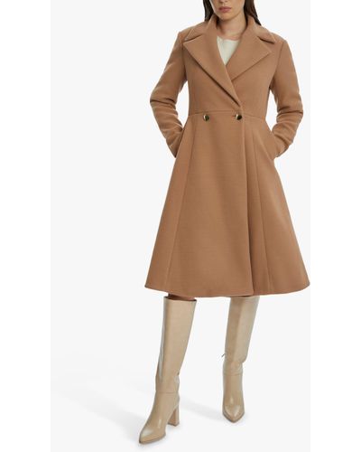 James Lakeland Double Breasted Coat - Natural
