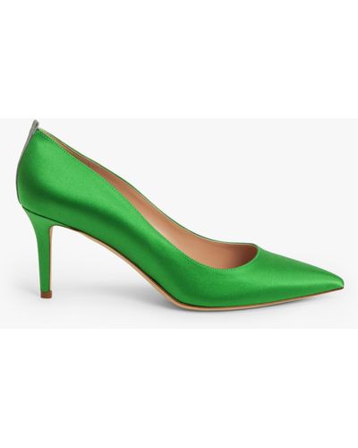 SJP by Sarah Jessica Parker Fawn 70 Satin Court Shoes - Green