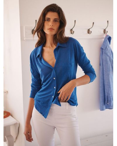 Nrby Tommy Linen Jersey Shirt - Blue