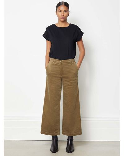 Albaray Cord Wide Leg Trousers - Natural