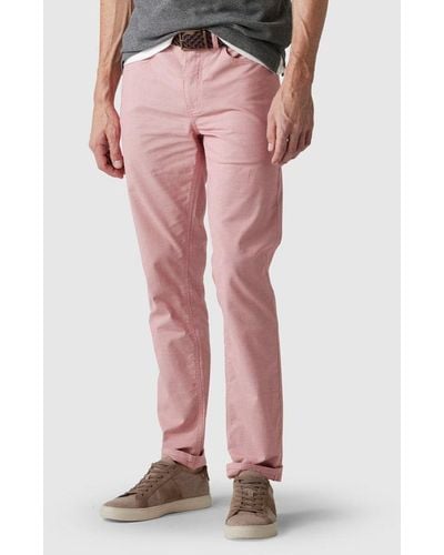 Rodd & Gunn Fabric Straight Fit Short Leg Length Jeans - Pink