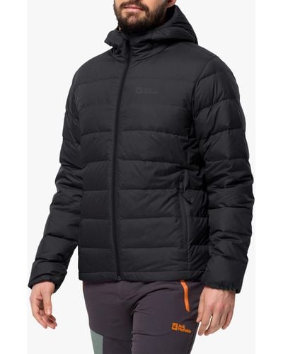 Jack Wolfskin Ather Down Hooded Jacket - Black