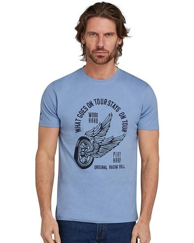Raging Bull On Tour T-shirt - Blue