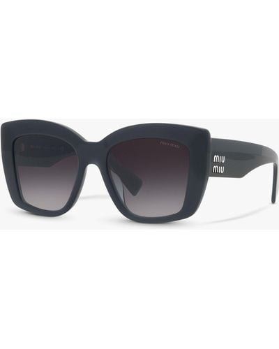 Miu Miu Mu 04ws Square Sunglasses - Grey
