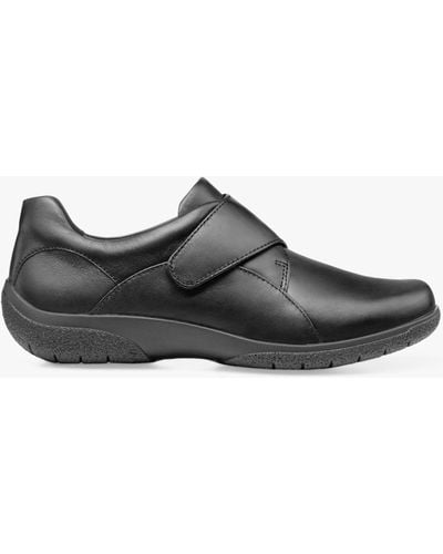 Hotter Sugar Ii Extra Wide Fit Leather Casual Shoes - Black