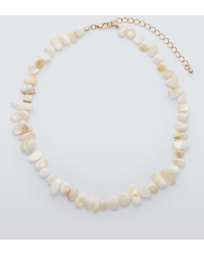 John Lewis Shell Chip Necklace - White