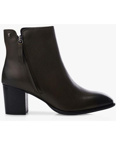 Moda In Pelle Lakayla Leather Ankle Boots - Black