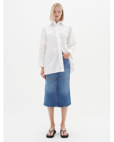 Inwear Pheiffer Denim Midi Skirt - Blue