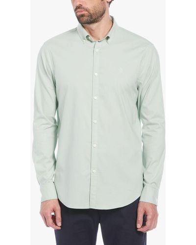 Original Penguin Oxford Long Sleeve Shirt - Green