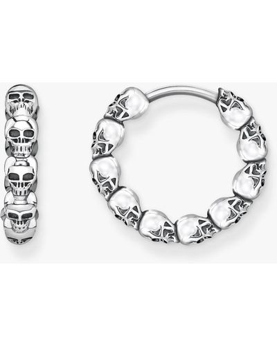 Thomas Sabo Skull Hoop Earrings - Metallic