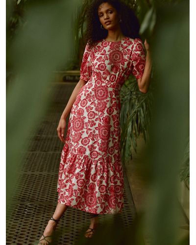 Baukjen Isaaca Floral Organic Cotton Midi Dress - Multicolour