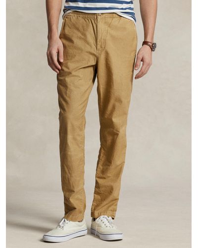 Ralph Lauren Polo Prepster Classic Fit Oxford Trousers - Natural