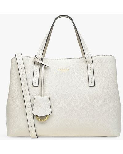 Radley Dukes Place Leather Medium Open Top Multiway Bag - White