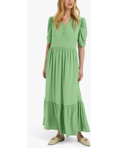 Soaked In Luxury Join Textured Maxi Dress - Green